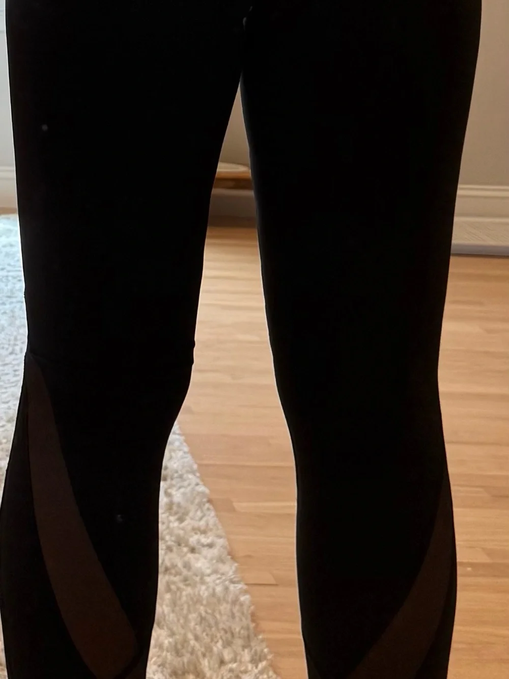 Lululemon wunder under Black Mesh-Panel High-Waist Leggings